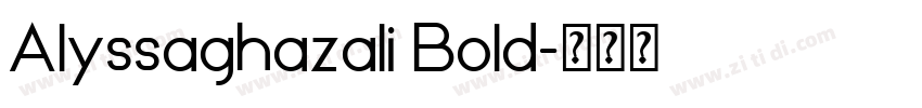 Alyssaghazali Bold字体转换